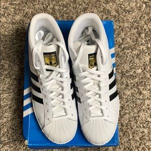 Mens adidas Originals Pro Model White Black Gold